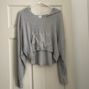 Grey Aerie Hooded Shirt